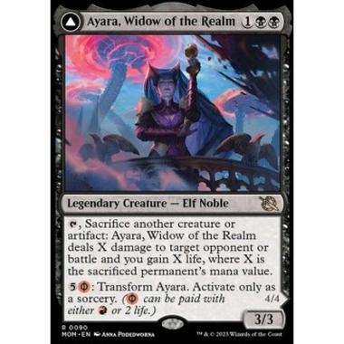 Ayara, Widow of the Realm // Ayara, Furnace Queen - Ayara, Widow of the Realm // Ayara, Furnace Queen - [MOM] [NM]