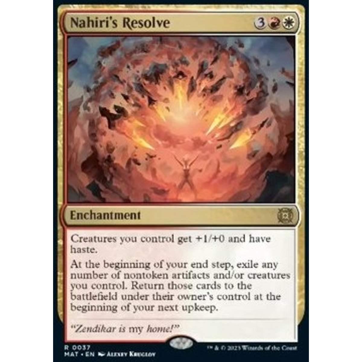 Nahiri's Resolve - Nahiri's Resolve - [MAT] [NM] [Foil]