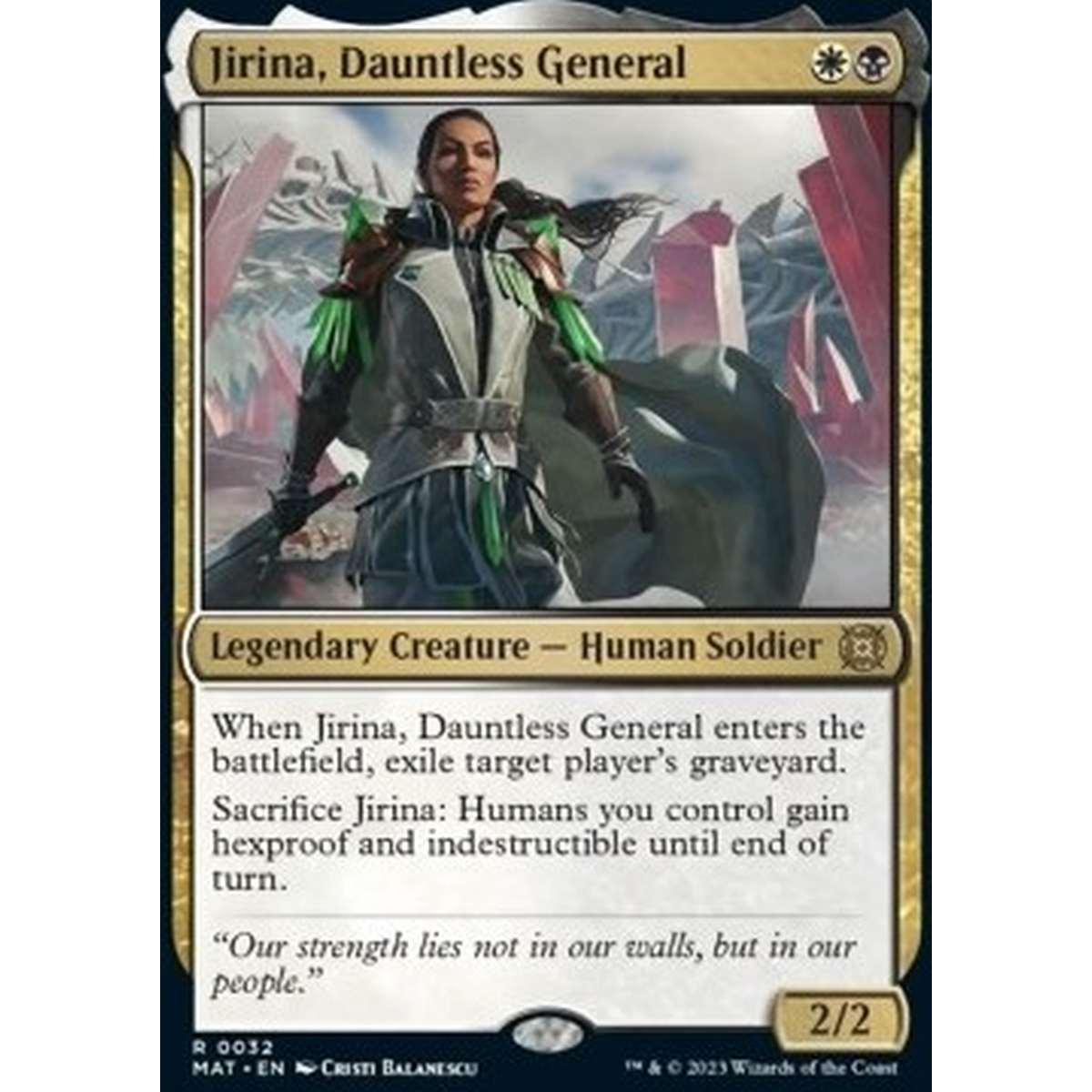 Jirina, Dauntless General - Jirina, Dauntless General - [MAT] [NM]