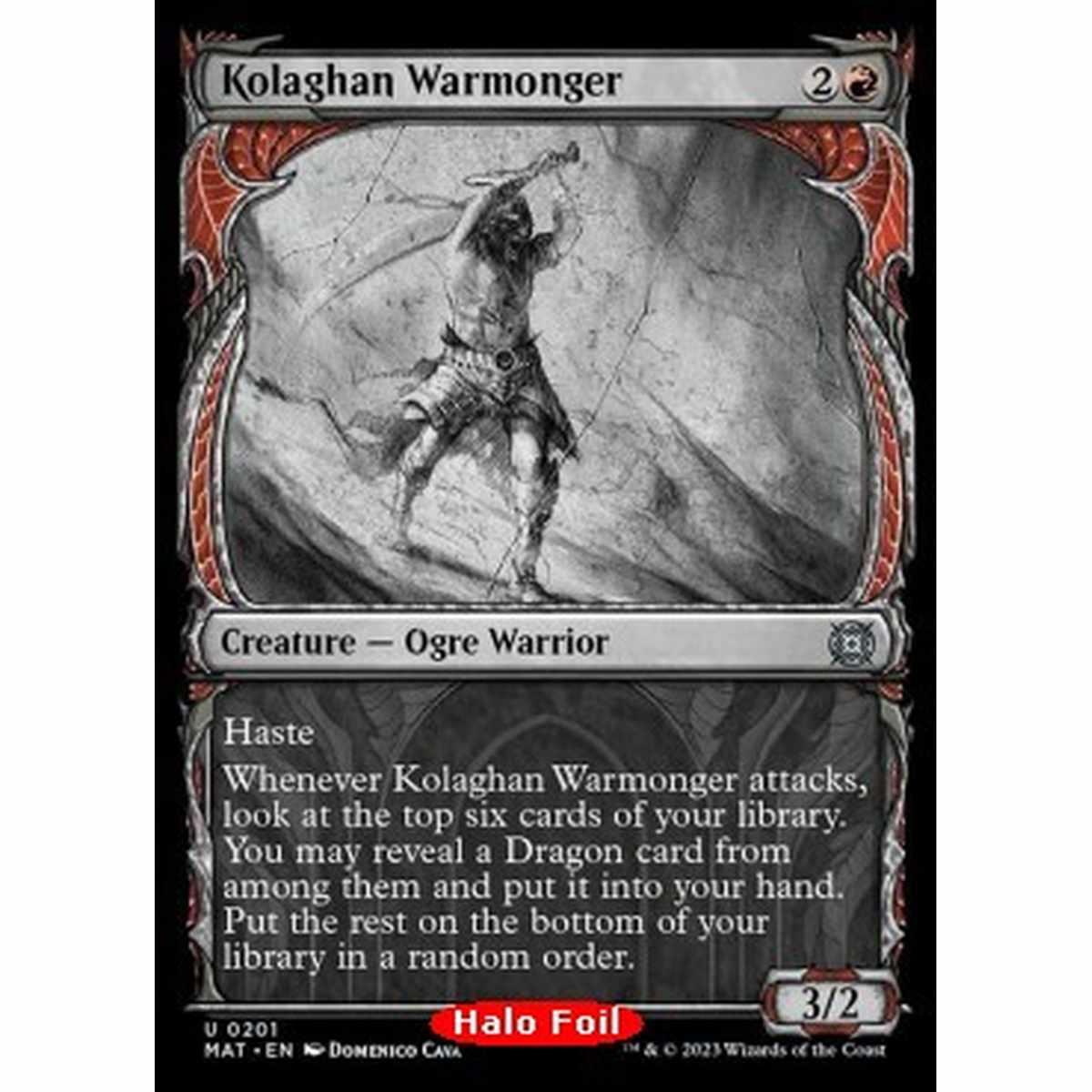 Kolaghan Warmonger (V.3) - Kolaghan Warmonger (V.3) - [XMAT] [NM] [Foil]