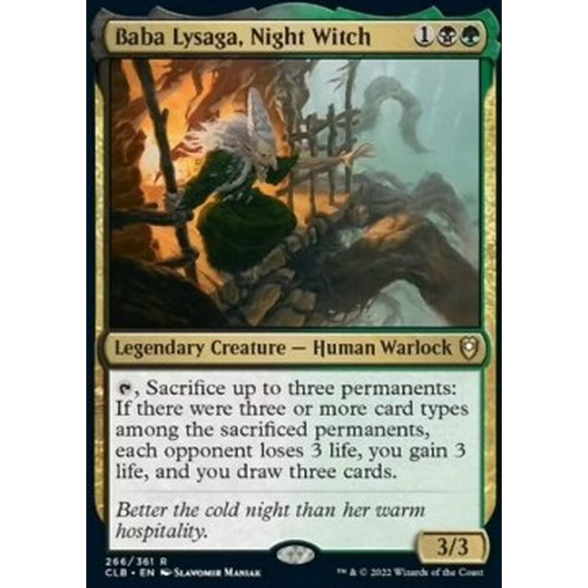 Baba Lysaga, Night Witch - Baba Lysaga, Night Witch - [CLB] [NM] [Foil]