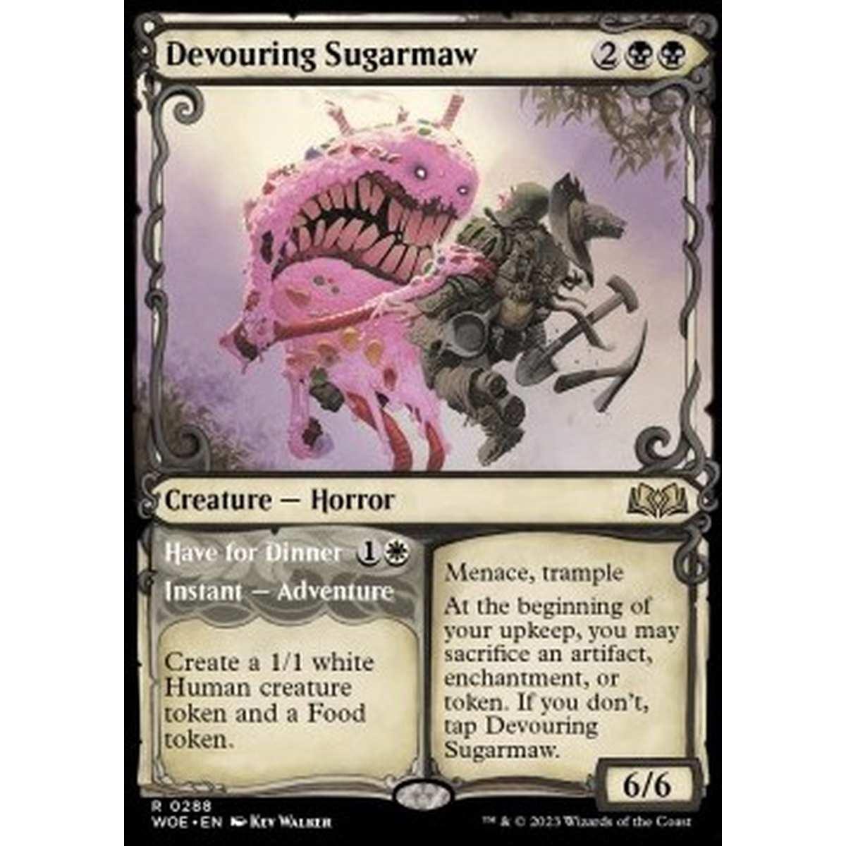Devouring Sugarmaw // Have for Dinner - Devouring Sugarmaw // Have for Dinner - [XWOE] [NM] [Foil]