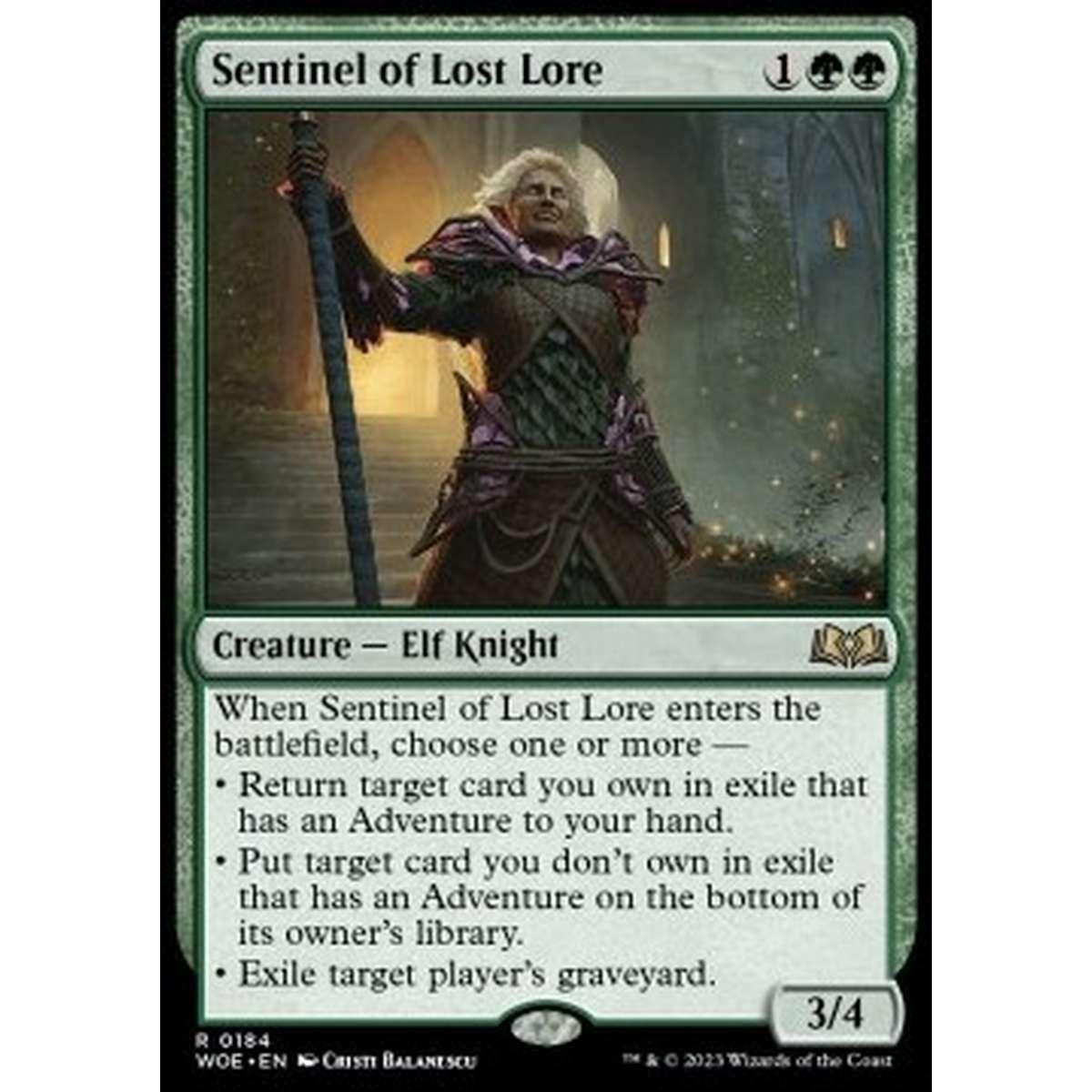 Sentinel of Lost Lore - Sentinel of Lost Lore - [WOE] [NM] [Foil]