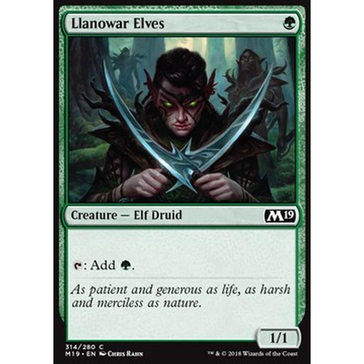 Llanowar Elves - Elfi di Llanowar - [M19] [NM]