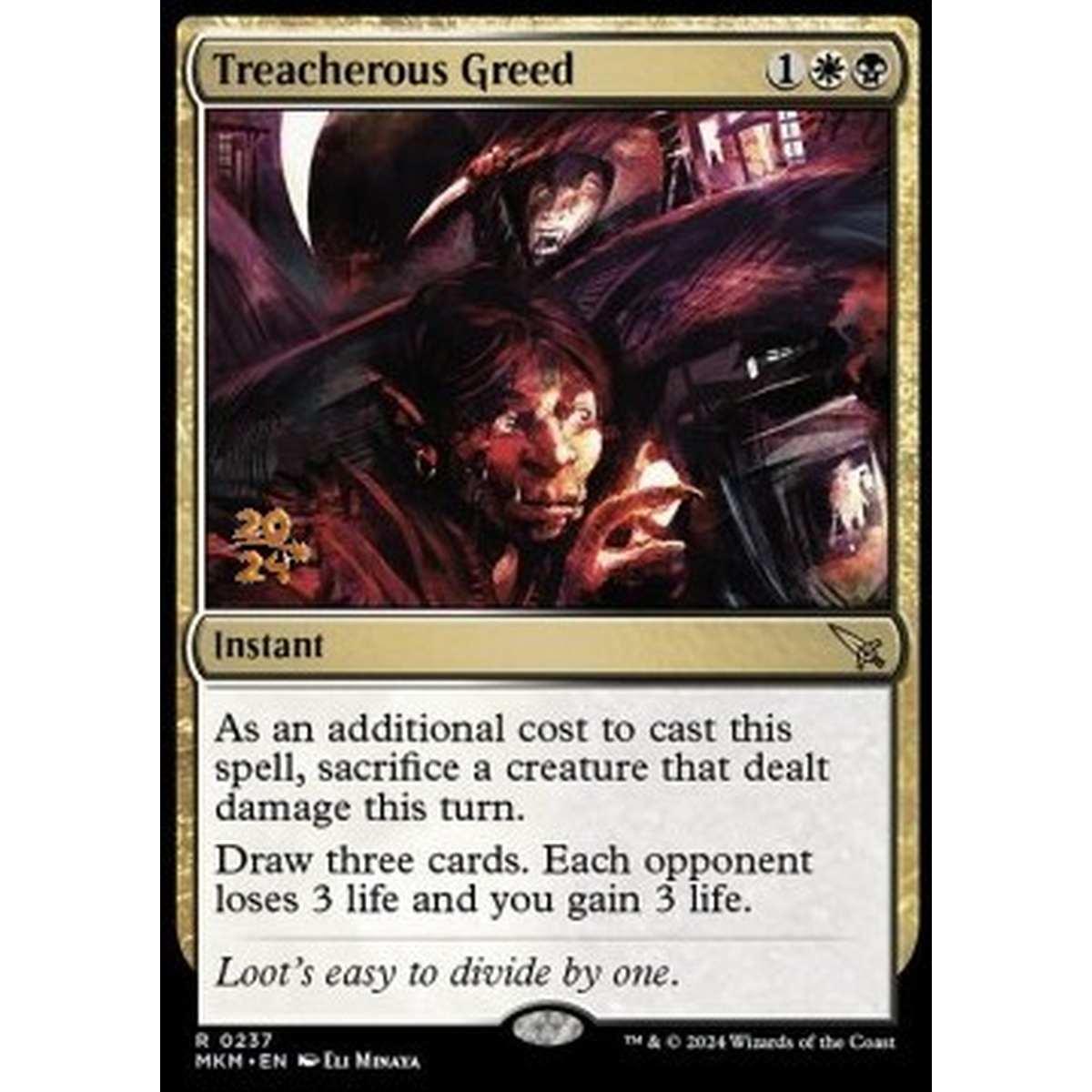 Treacherous Greed (V.1) - AviditÃ Pericolosa (V.1) - [PMKM] [NM] [Foil]