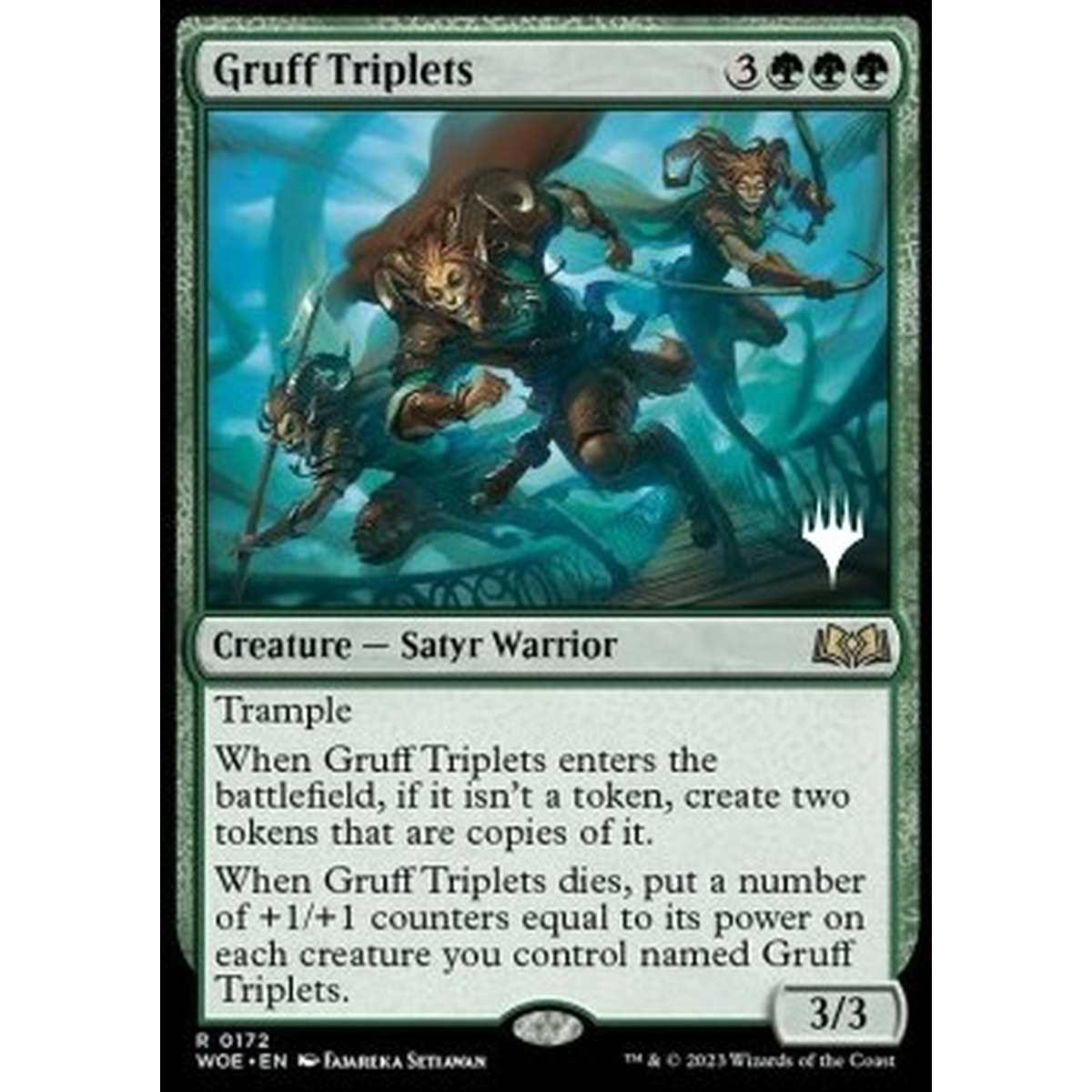 Gruff Triplets (V.2) - Trio Esuberante (V.2) - [PWOE] [NM] [Foil]