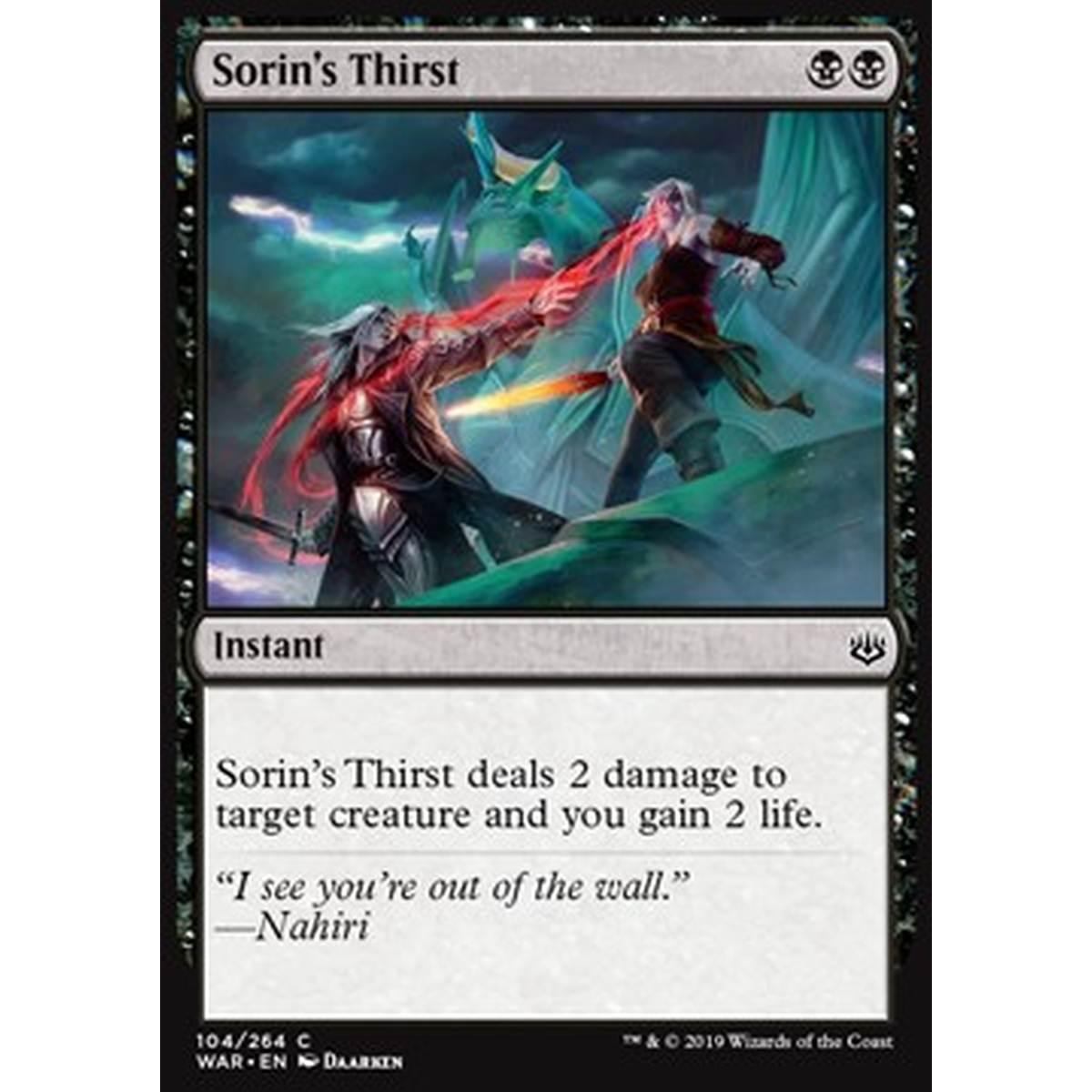 Sorin's Thirst - Sete di Sorin - [WAR] [NM]