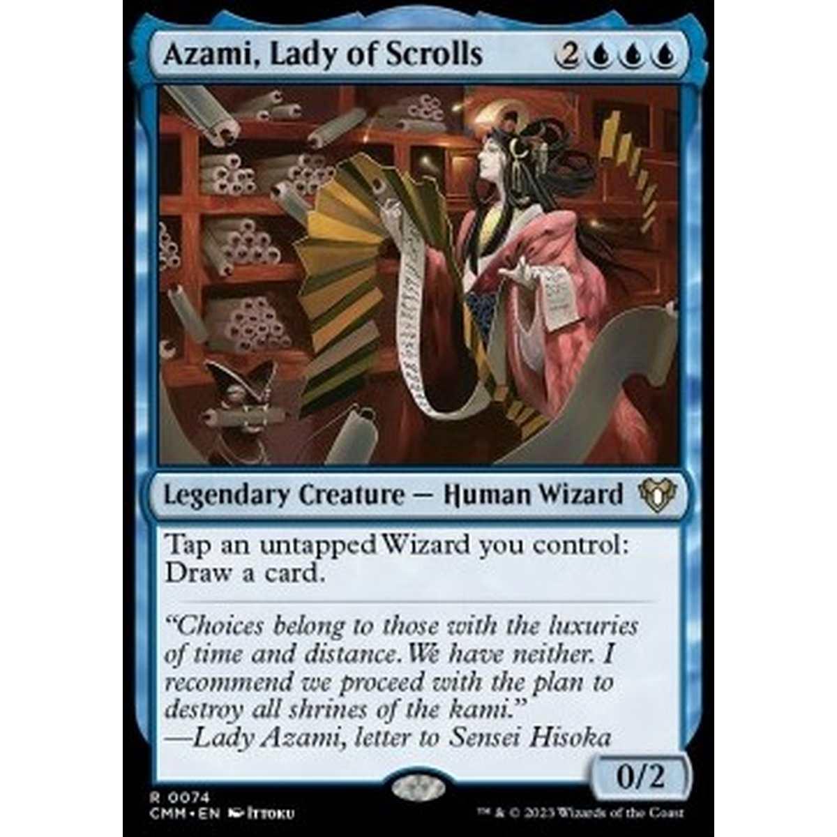 Azami, Lady of Scrolls - Azami, Lady of Scrolls - [CMM] [NM] [Foil]