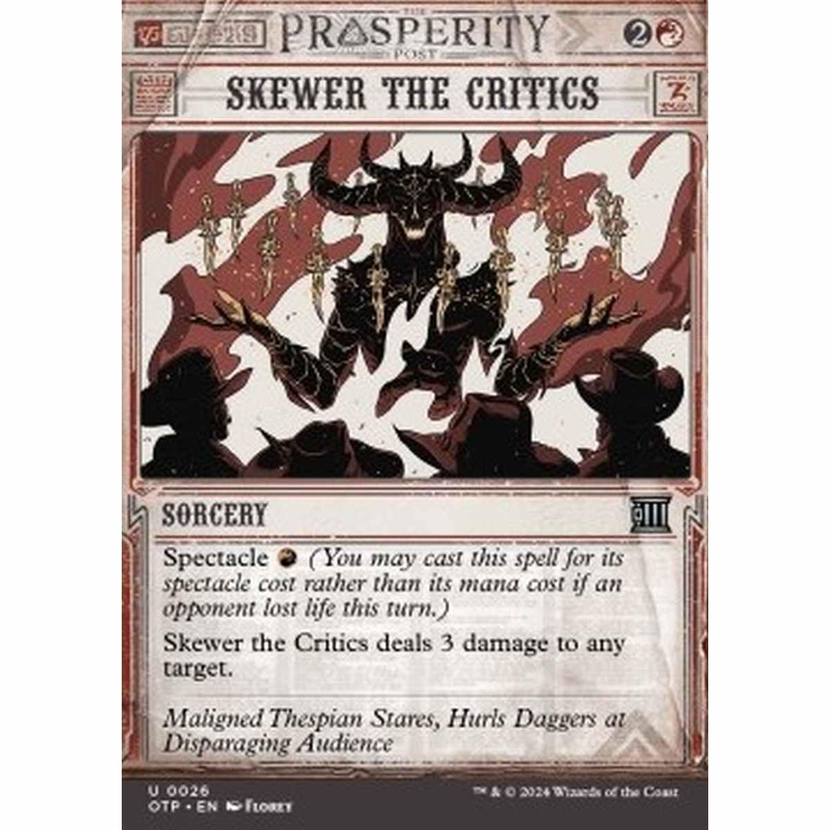Skewer the Critics - Skewer the Critics - [OTP] [NM] [Foil]