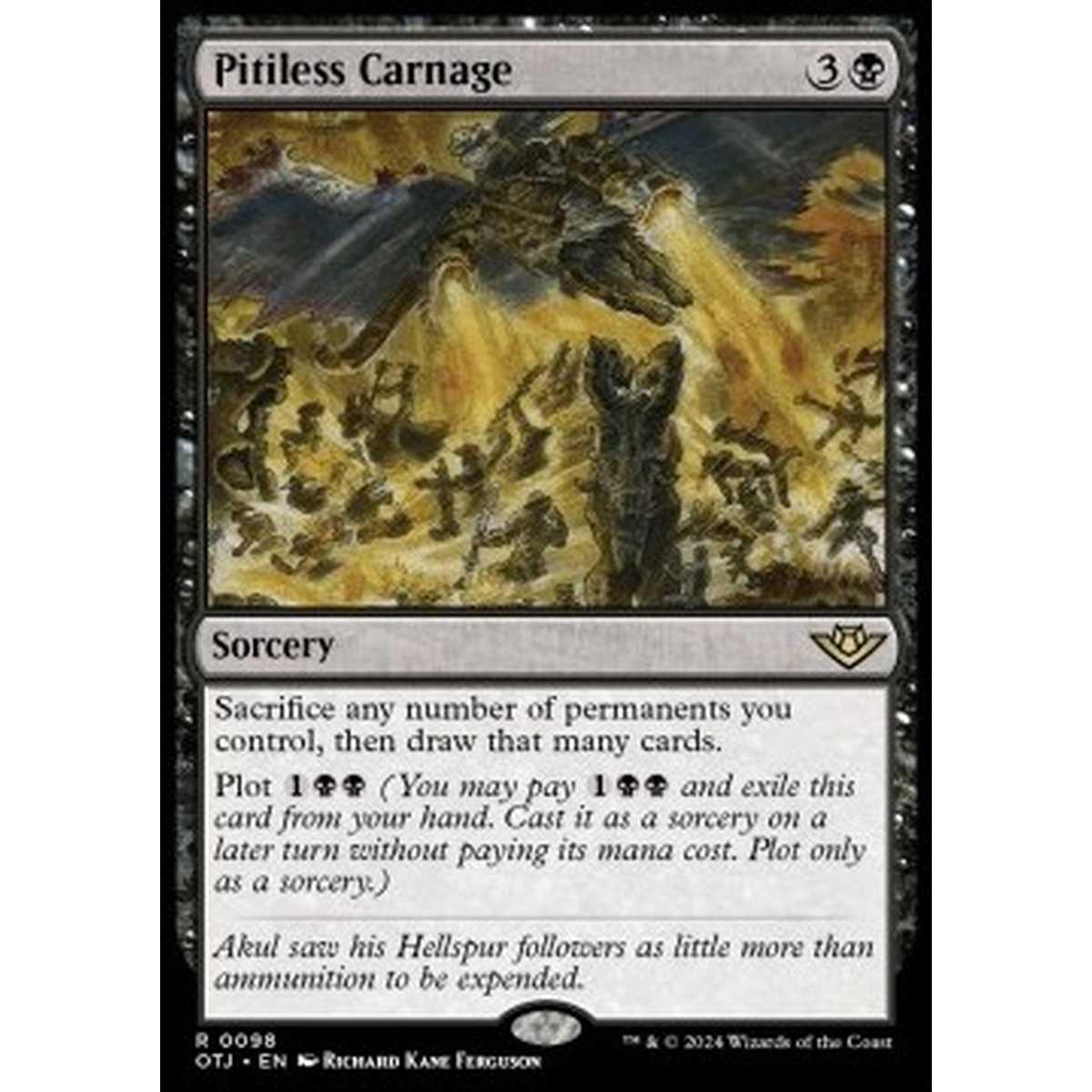Pitiless Carnage - Pitiless Carnage - [OTJ] [NM] [Foil]
