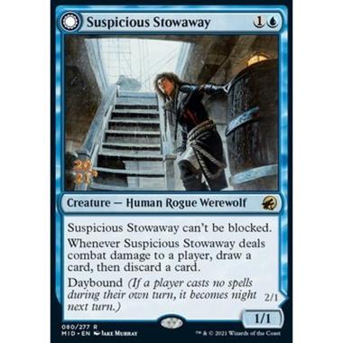 Suspicious Stowaway // Seafaring Werewolf - Clandestina Sospetta // Lupa di Mare Mannara - [PMID] [NM] [Foil]
