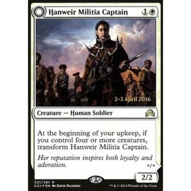 Hanweir Militia Captain / Westvale Cult Leader - Capitana de la milicia de Hanweir // LÃ­der del culto de Cuenca Oeste - [PSOI] [NM] [Foil]
