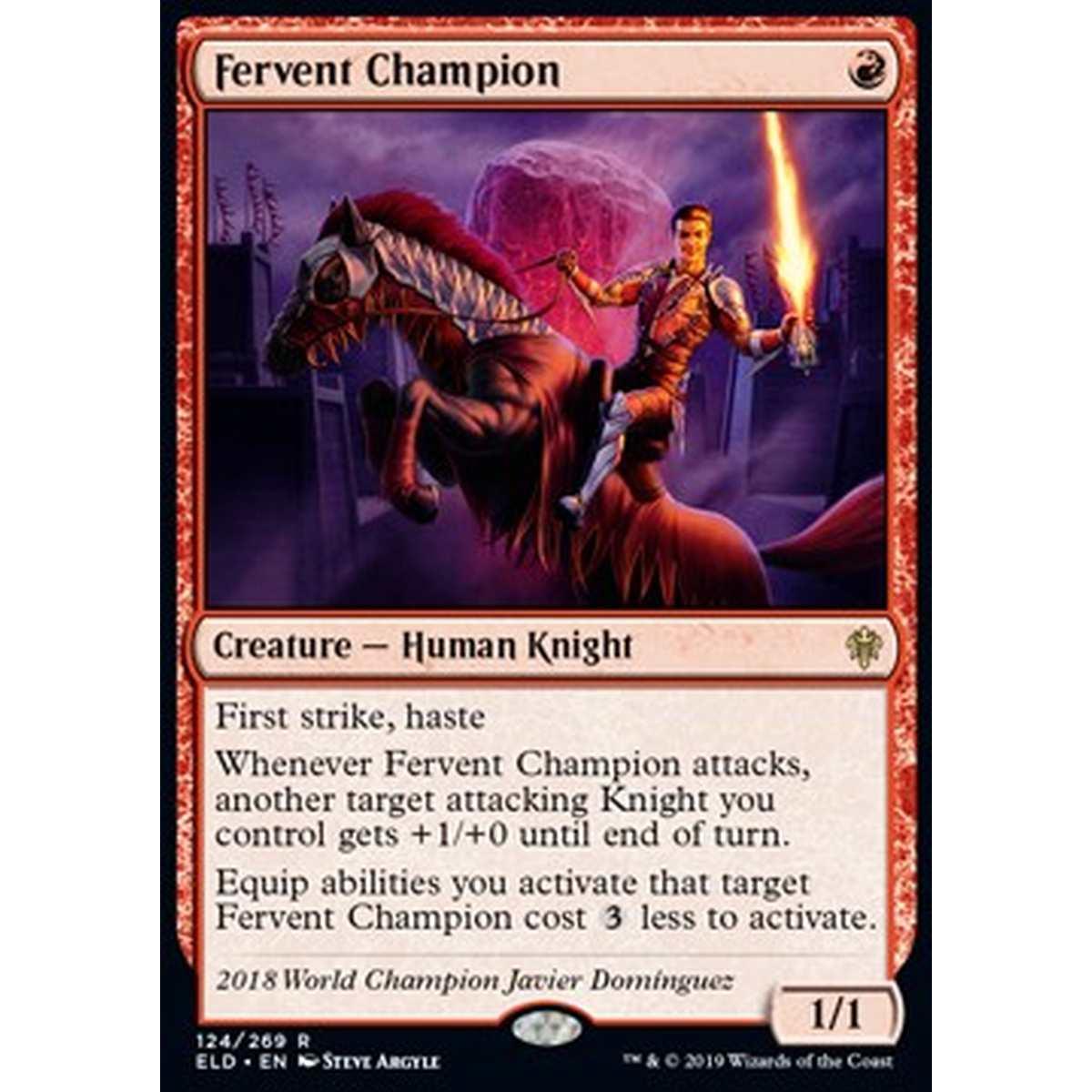 Fervent Champion - Campione Fervente - [ELD] [NM] [Foil]