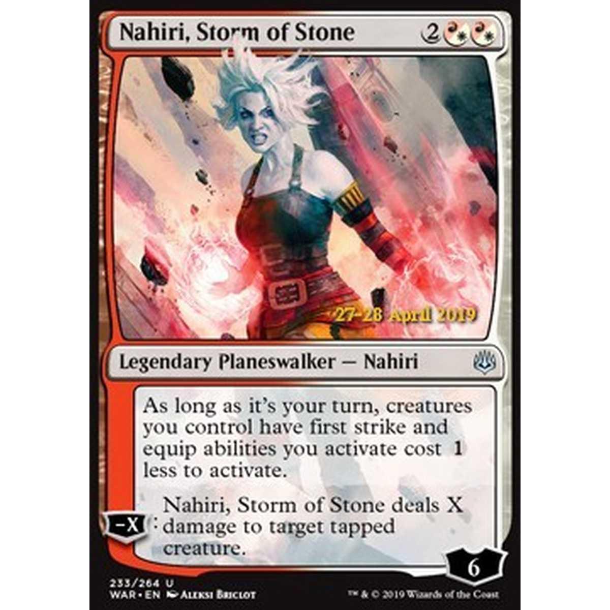 Nahiri, Storm of Stone - Nahiri, Tormenta de Rocas - [XWAR] [NM] [Foil]