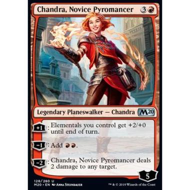 Chandra, Novice Pyromancer - Chandra, Piromante Novizia - [M20] [NM] [Foil]