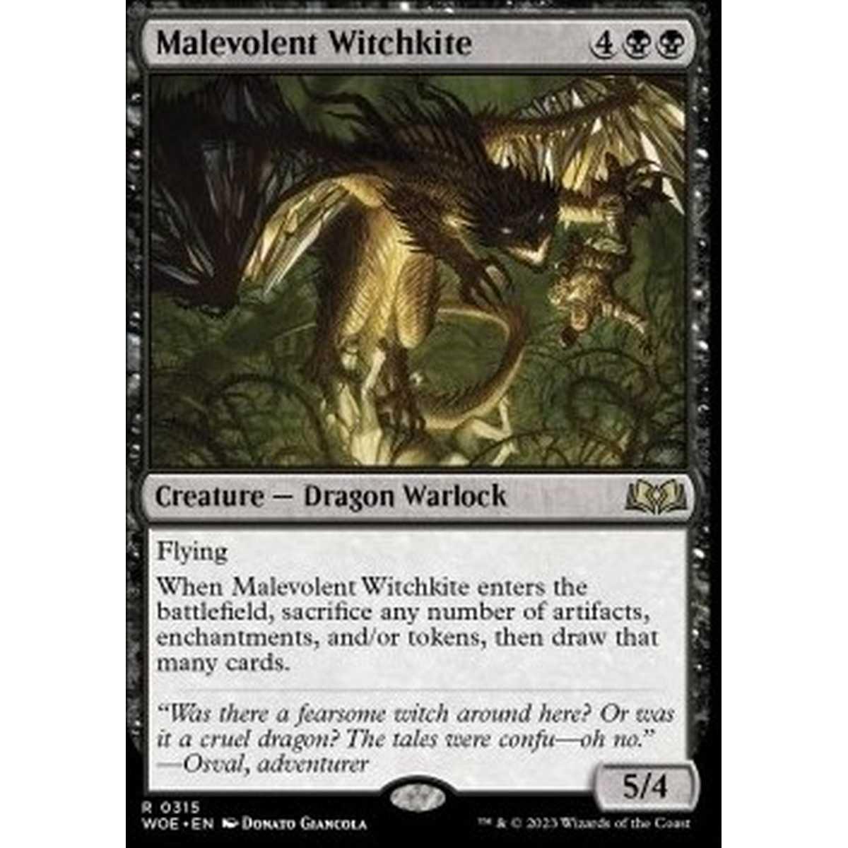 Malevolent Witchkite (V.1) - Malevolent Witchkite (V.1) - [XWOE] [NM] [Foil]