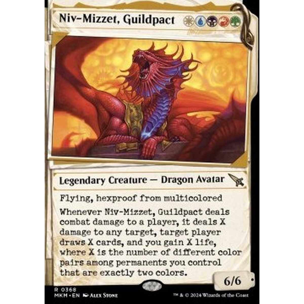 Niv-Mizzet, Guildpact (V.2) - Niv-Mizzet, Guildpact (V.2) - [XMKM] [NM]
