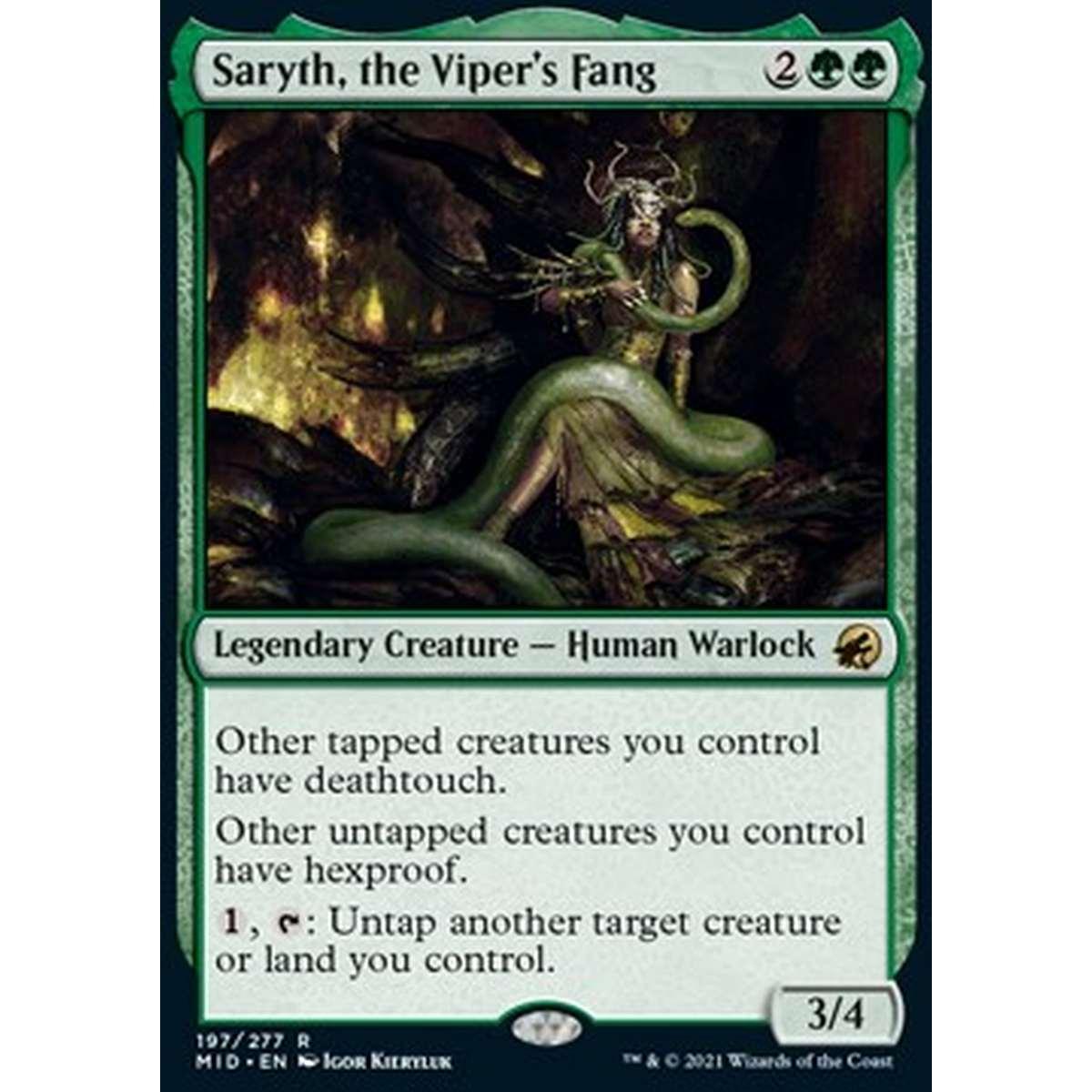 Saryth, the Viper's Fang - Saryth, la Zanna della Vipera - [MID] [NM]