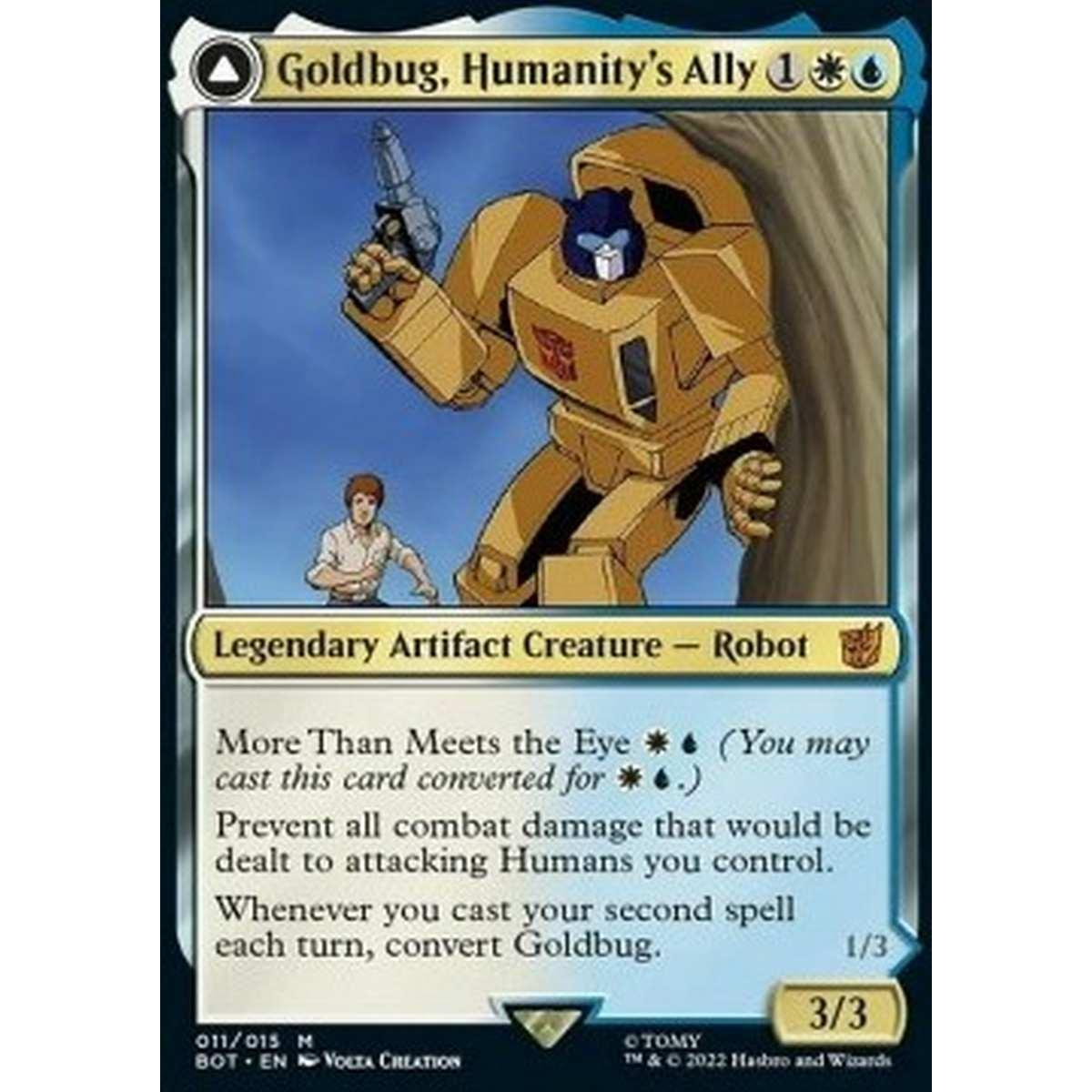 Goldbug, Humanity's Ally // Goldbug, Scrappy Scout (V.1) - Goldbug, Humanity's Ally // Goldbug, Scrappy Scout (V.1) - [BOT] [NM] [Foil]