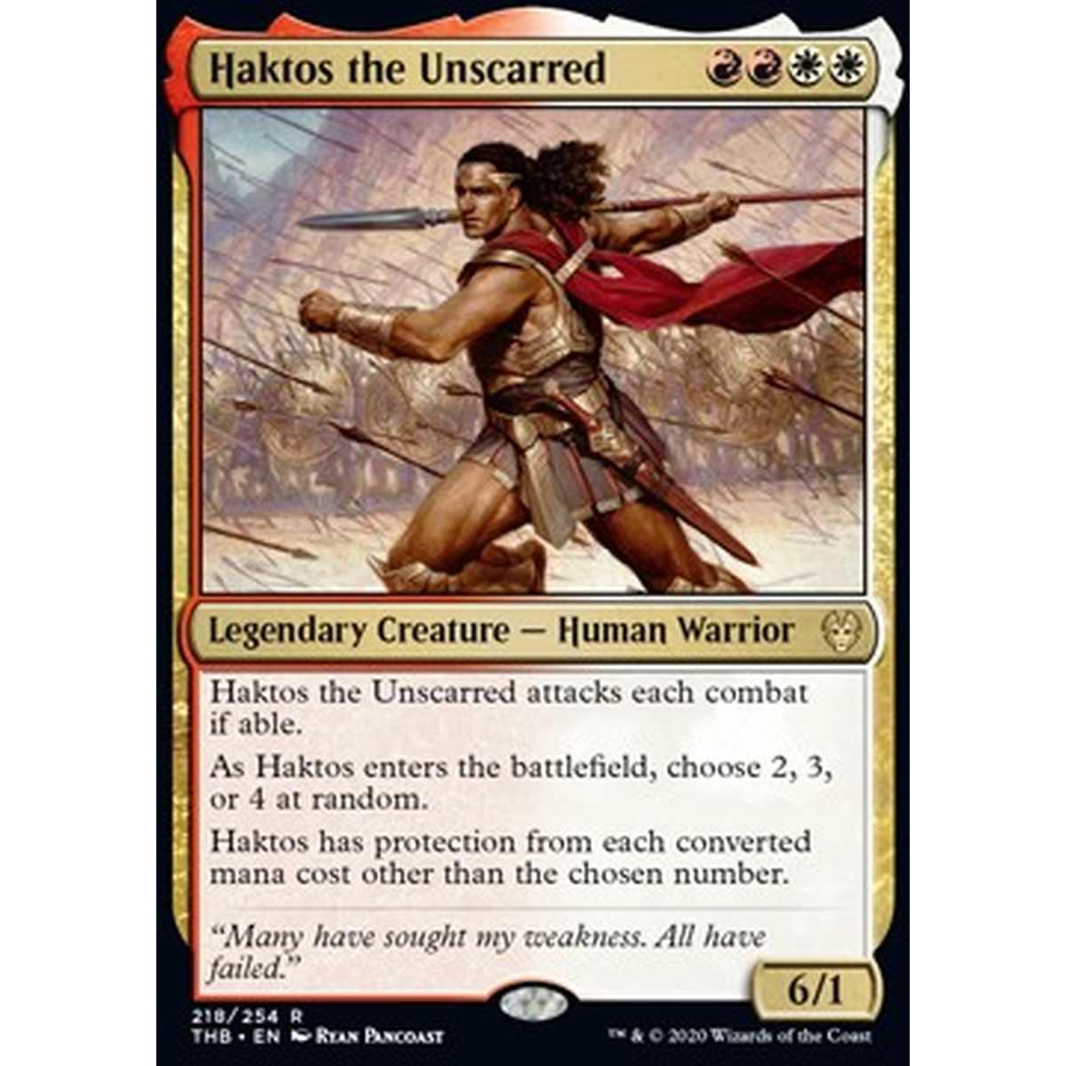 Haktos the Unscarred - Haktos the Unscarred - [THB] [NM] [Foil]