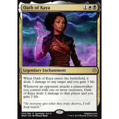 Oath of Kaya - Giuramento di Kaya - [WAR] [NM] [Foil]