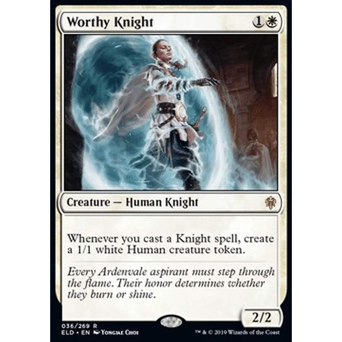 Worthy Knight - Cavaliera Degna - [ELD] [NM] [Foil]