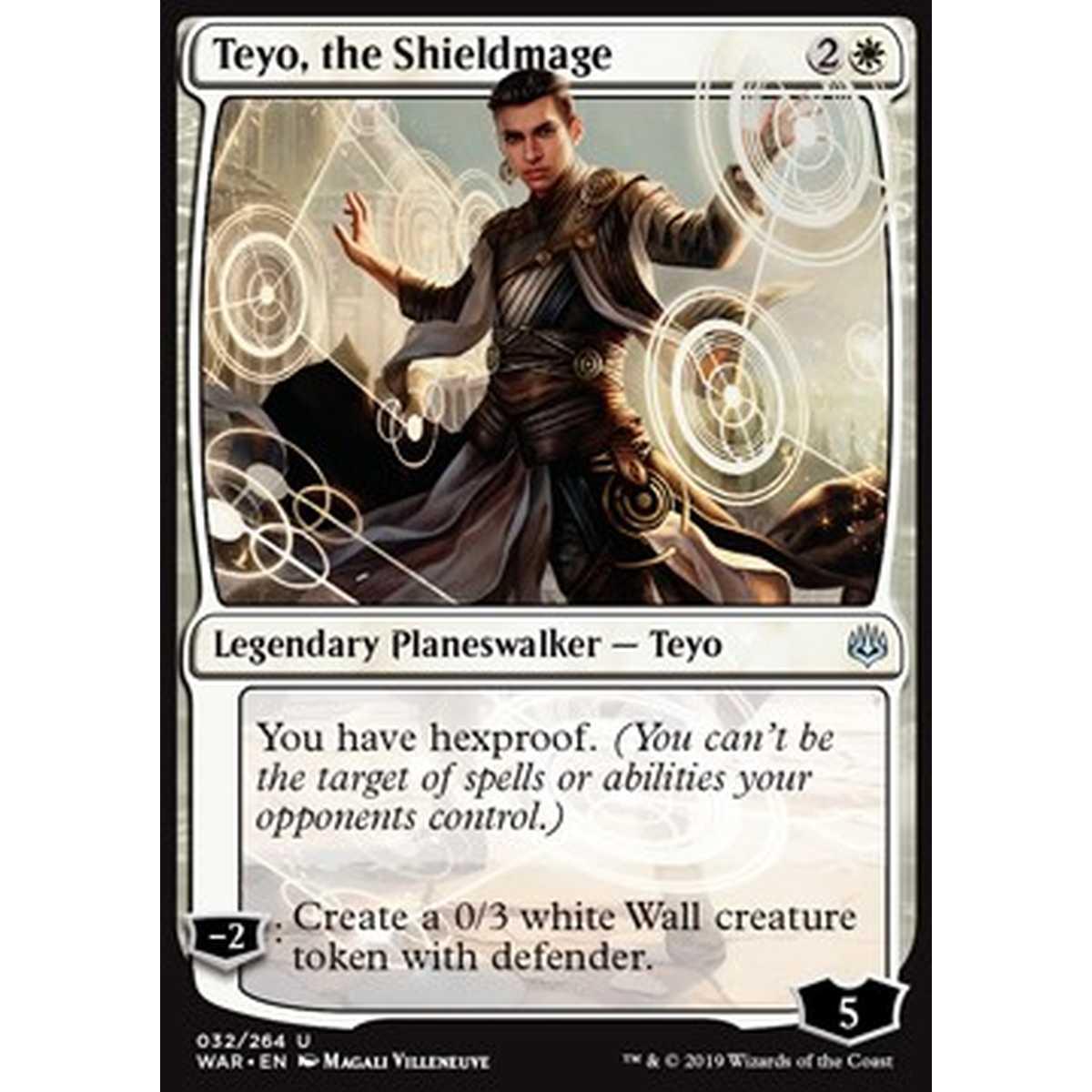 Teyo, the Shieldmage - Teyo, lo Scudomante - [WAR] [NM] [Foil]