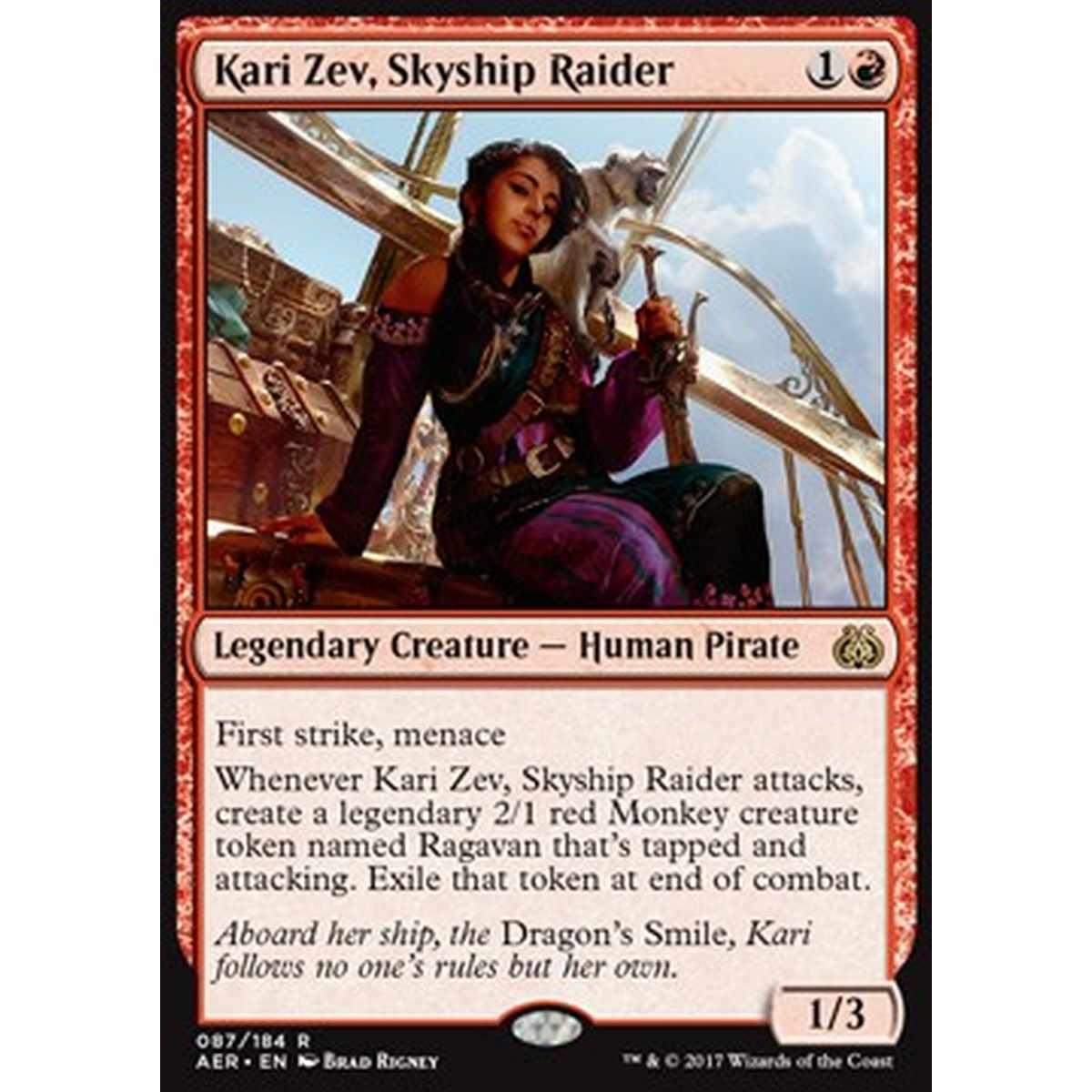 Kari Zev, Skyship Raider - Kari Zev, Skyship Raider - [AER] [NM] [Foil]