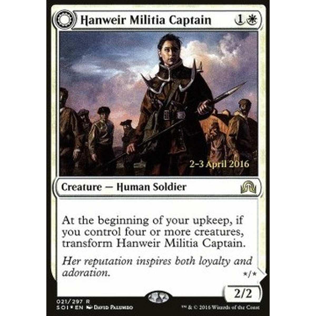 Hanweir Militia Captain / Westvale Cult Leader - Capitana della Milizia di Hanweir // Caposetta della Vestvalle - [PSOI] [NM] [Foil]