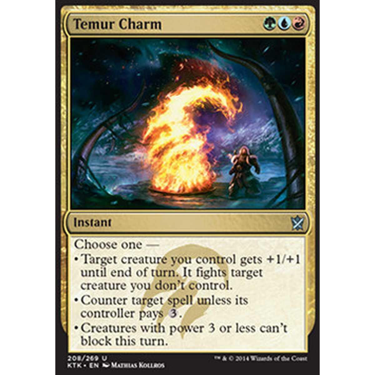 Temur Charm - Talismano Temur - [KTK] [NM] [Foil]
