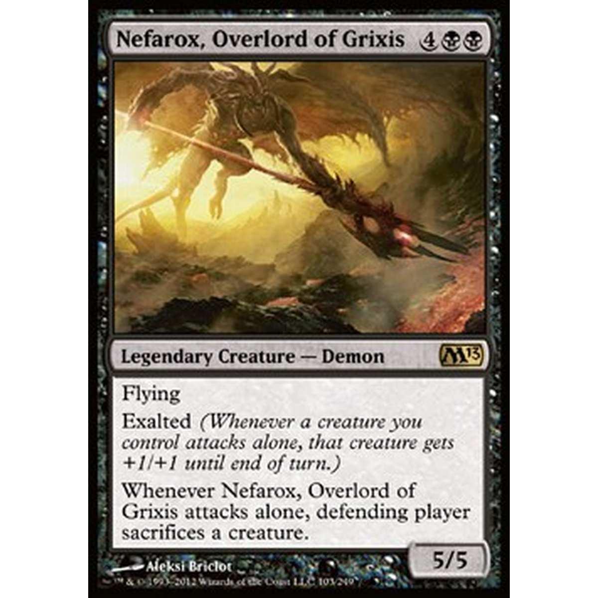 Nefarox, Overlord of Grixis - Nefarox, Signore Supremo di Grixis - [M13] [NM] [Foil]