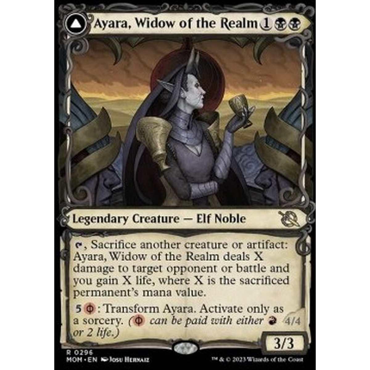 Ayara, Widow of the Realm // Ayara, Furnace Queen - Ayara, Widow of the Realm // Ayara, Furnace Queen - [XMOM] [NM] [Foil]