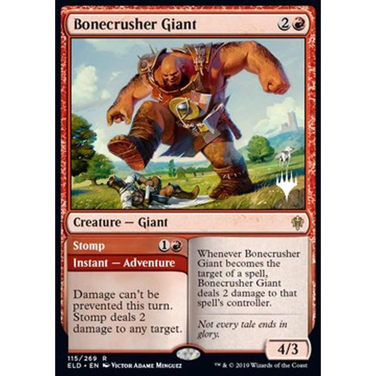 Bonecrusher Giant // Stomp (V.2) - Gigante Sbriciolaossa // Schiacciare (V.2) - [PELD] [NM] [Foil]