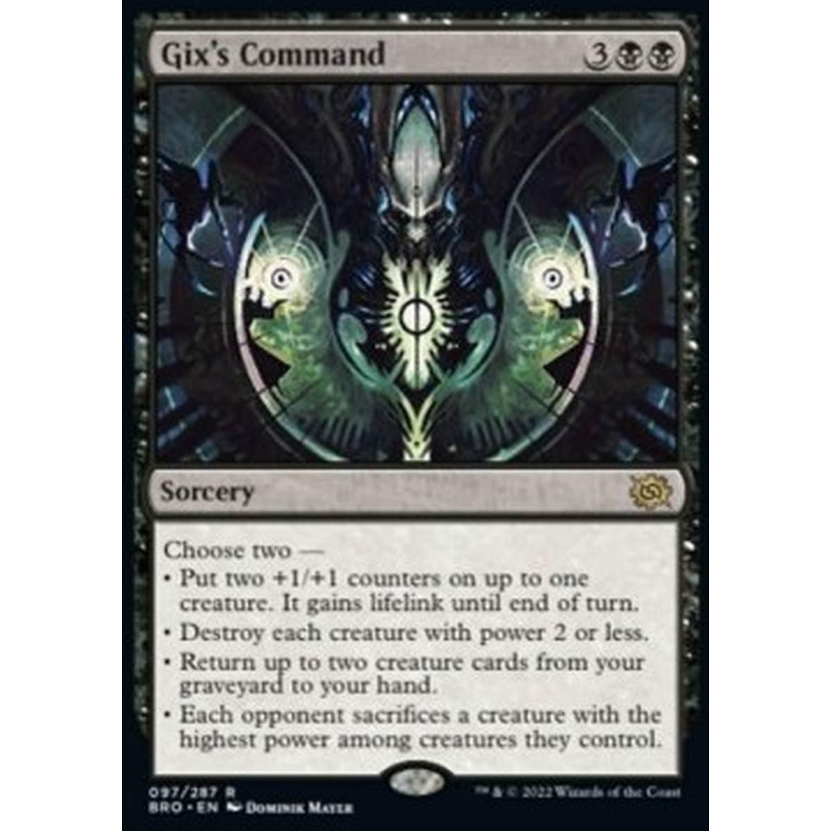 Gix's Command - Gix's Command - [BRO] [NM] [Foil]