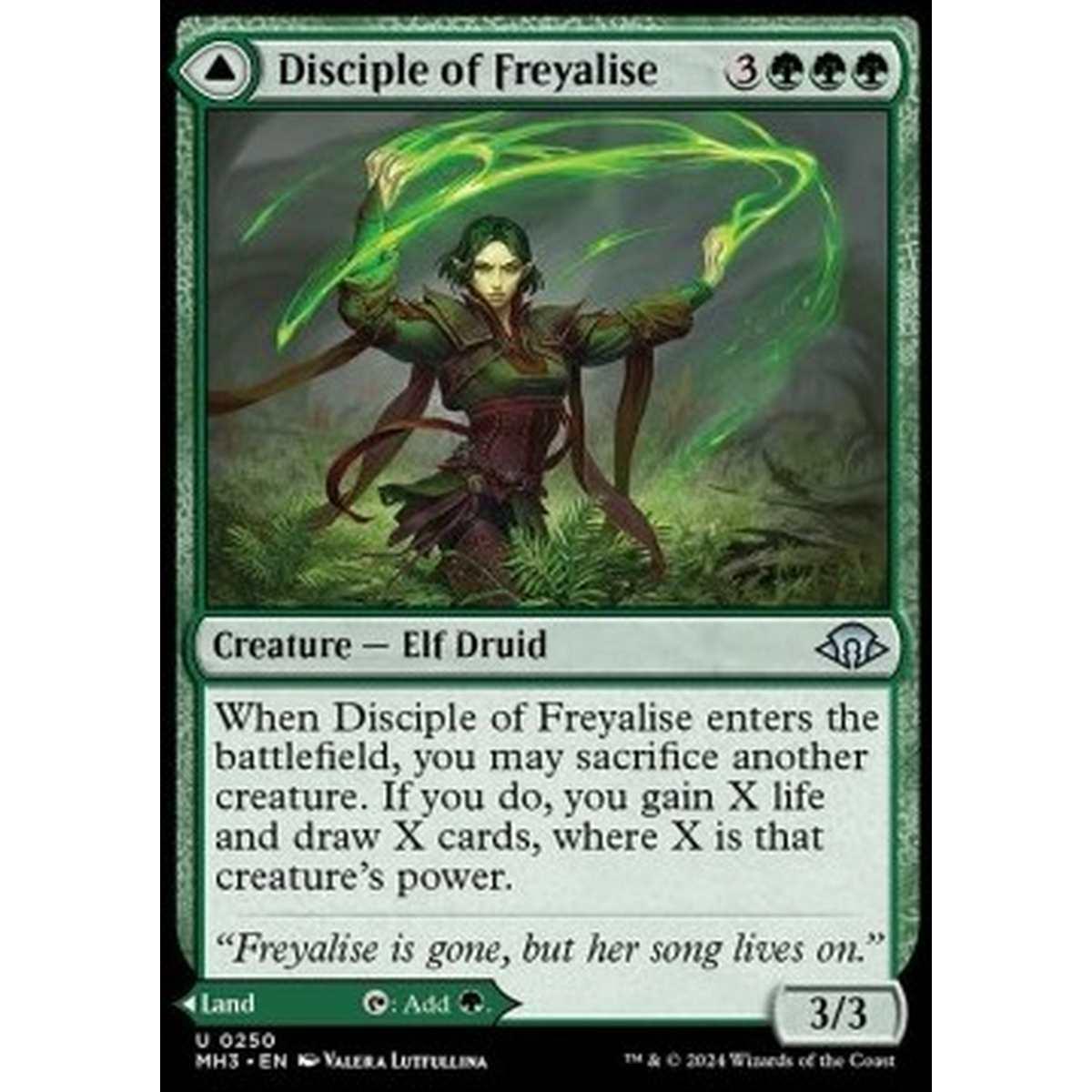 Disciple of Freyalise // Garden of Freyalise - Disciple of Freyalise // Garden of Freyalise - [MH3] [NM] [Foil]