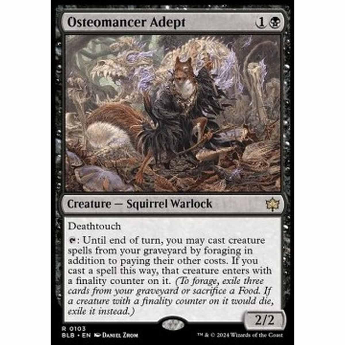 Osteomancer Adept - Osteomancer Adept - [BLB] [NM] [Foil]