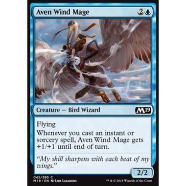 Aven Wind Mage - Maga del Vento Aviana - [M19] [NM]