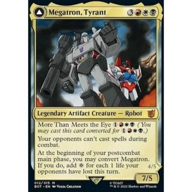 Megatron, Tyrant // Megatron, Destructive Force (V.1) - Megatron, Tyrant // Megatron, Destructive Force (V.1) - [BOT] [NM] [Foil]