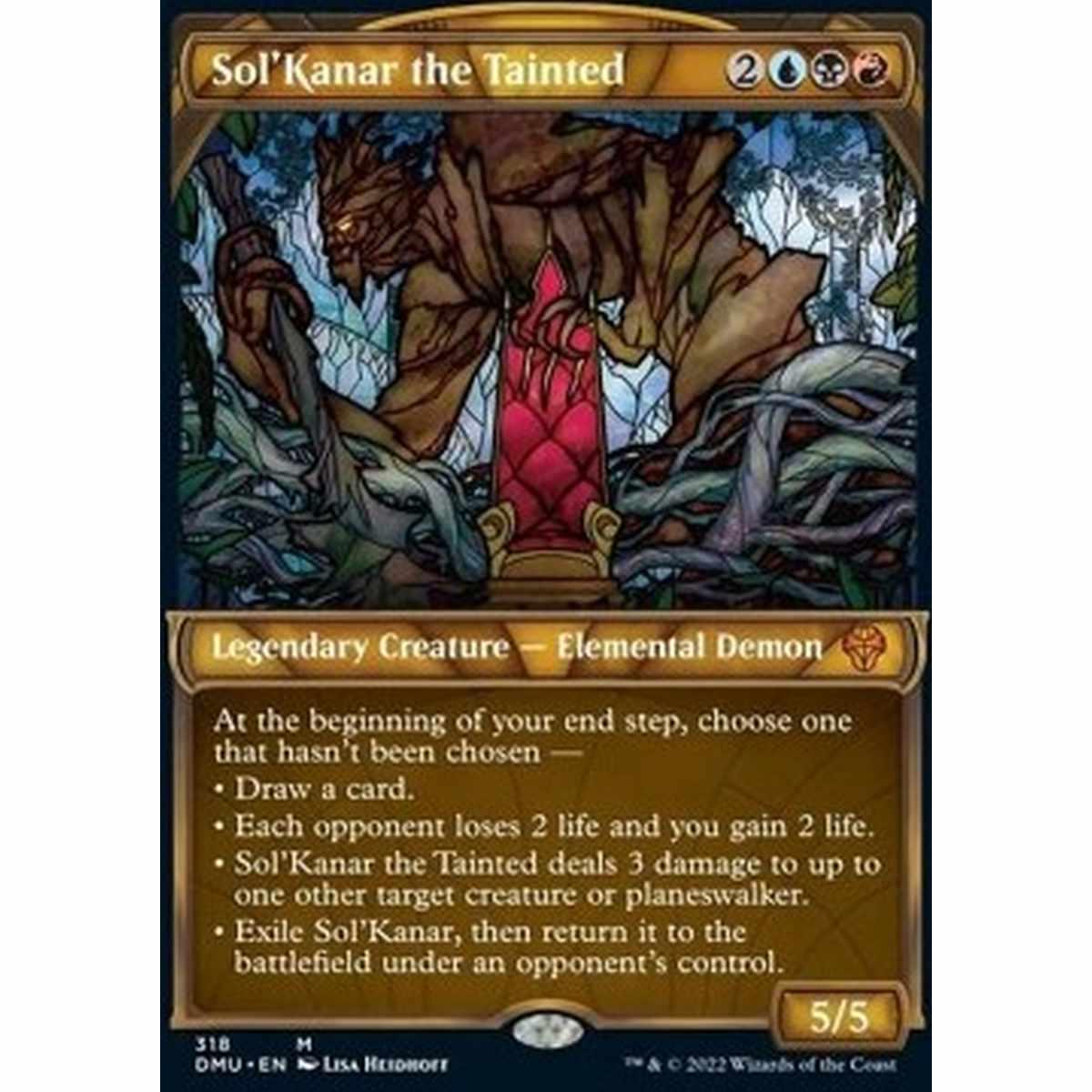 Sol'Kanar the Tainted (V.1) - Sol'Kanar the Tainted (V.1) - [XDMU] [NM] [Foil]