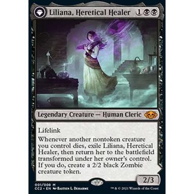 Liliana, Heretical Healer // Liliana, Defiant Necromancer - Liliana, Heretical Healer // Liliana, Defiant Necromancer - [CC2] [NM]