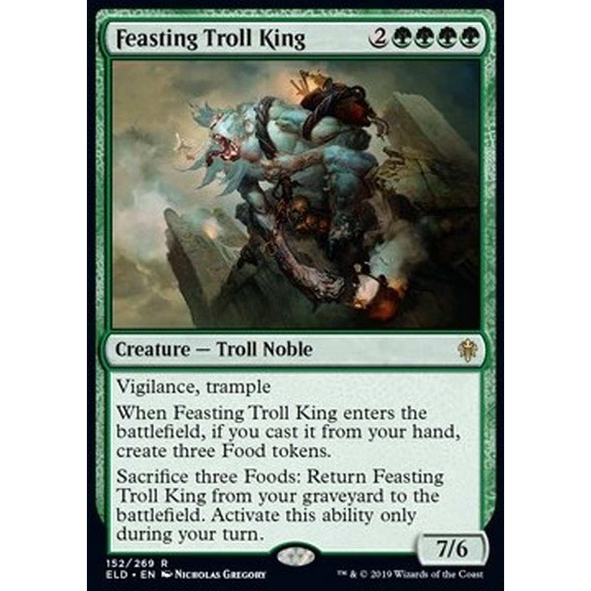 Feasting Troll King - Re dei Troll Gozzovigliante - [ELD] [NM] [Foil]