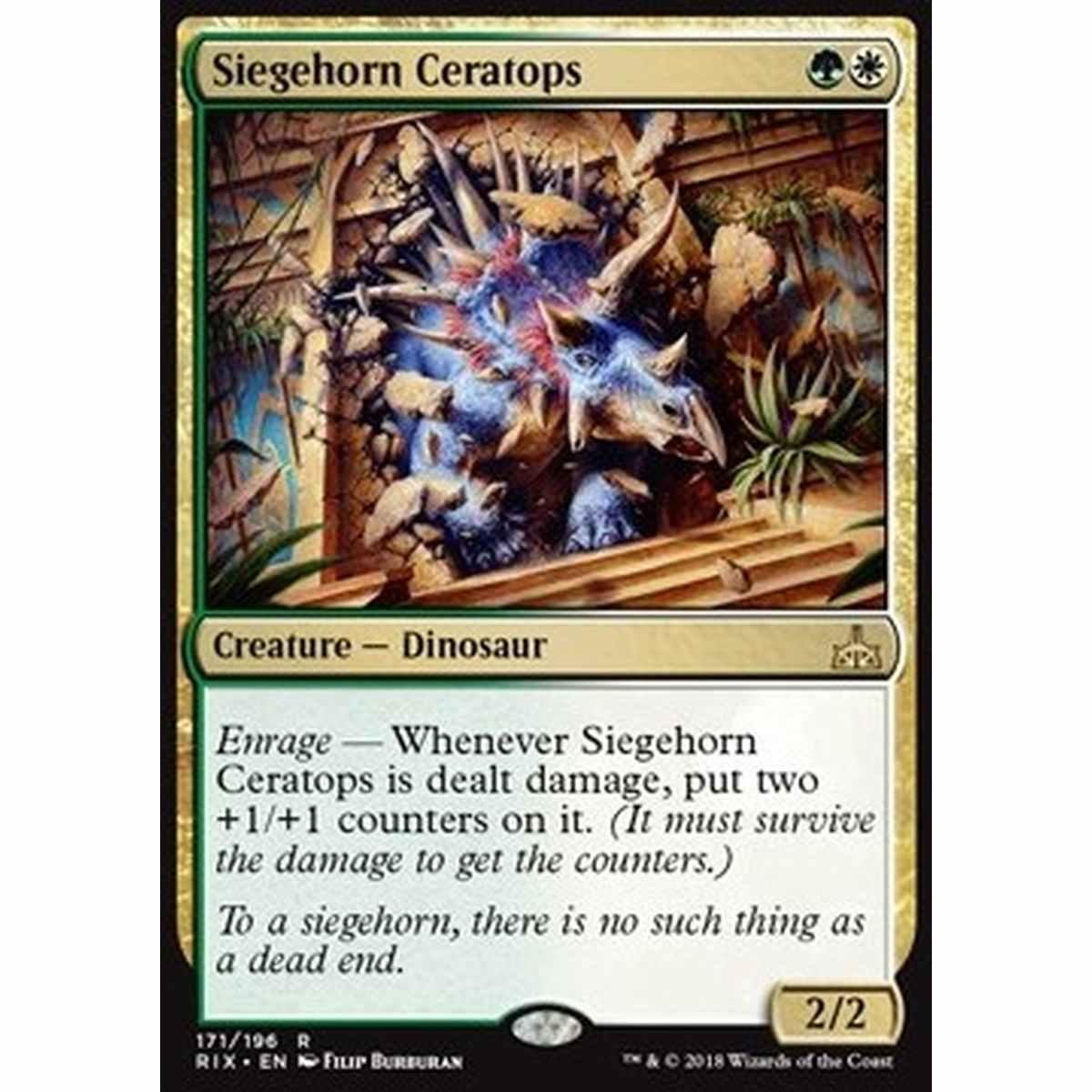 Siegehorn Ceratops - Triceratopo da Assedio - [RIX] [NM] [Foil]