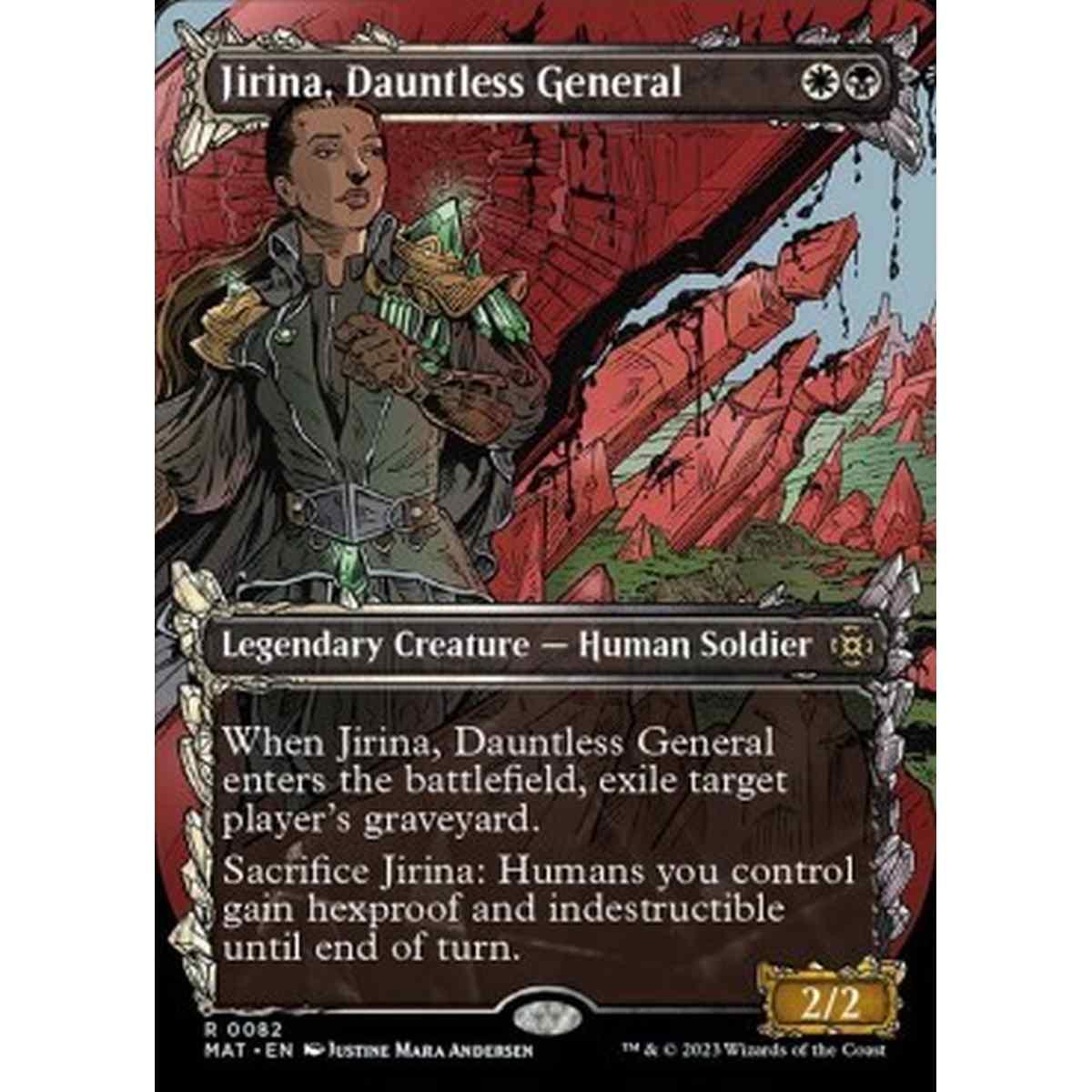 Jirina, Dauntless General (V.1) - Jirina, Dauntless General (V.1) - [XMAT] [NM] [Foil]
