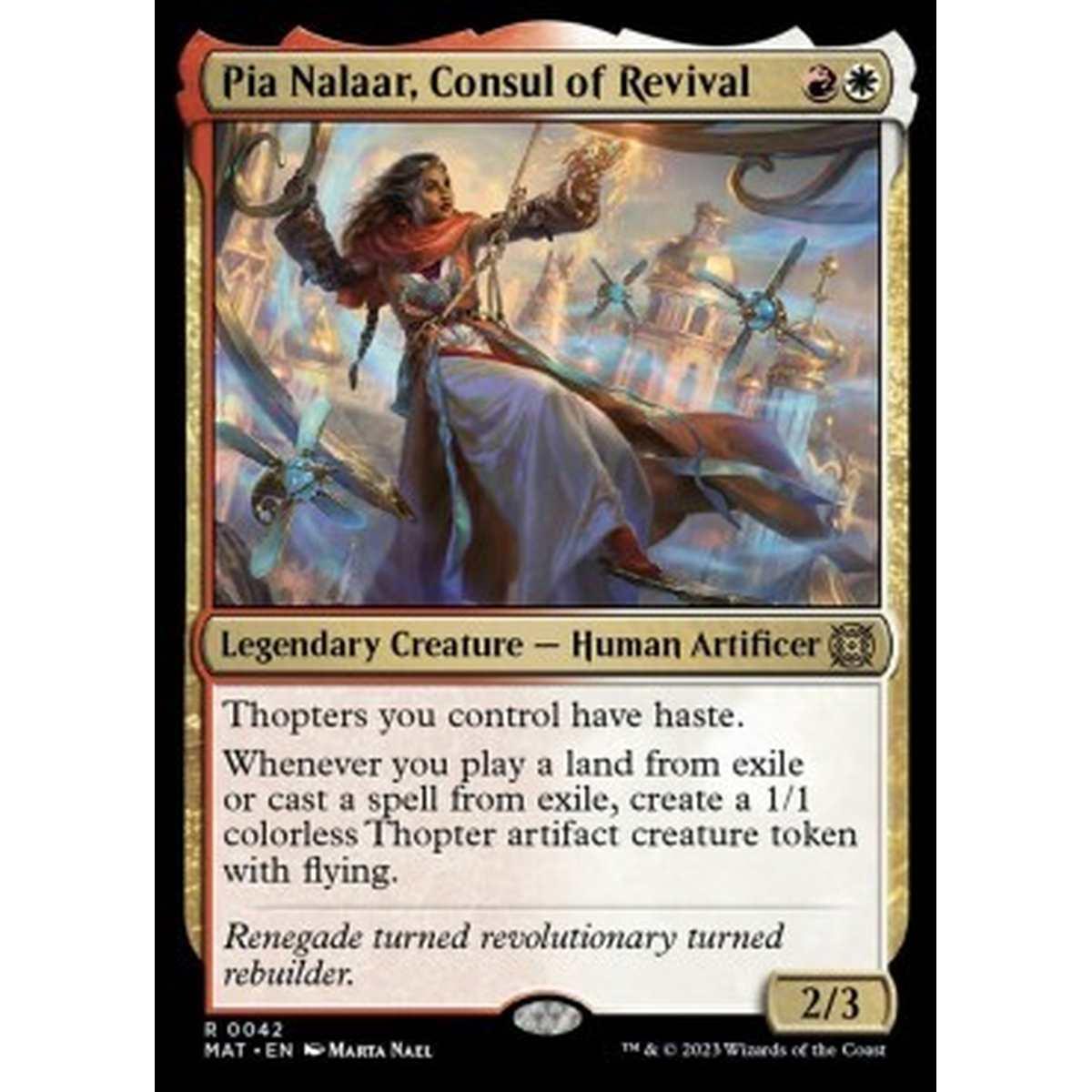 Pia Nalaar, Consul of Revival - Pia Nalaar, Consul of Revival - [MAT] [NM] [Foil]