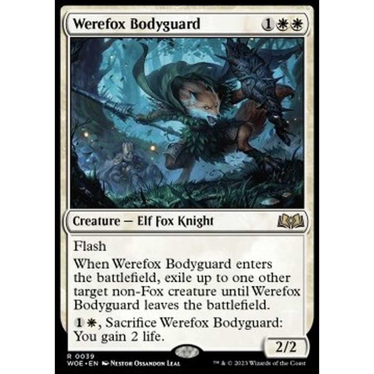 Werefox Bodyguard - Werefox Bodyguard - [WOE] [NM] [Foil]