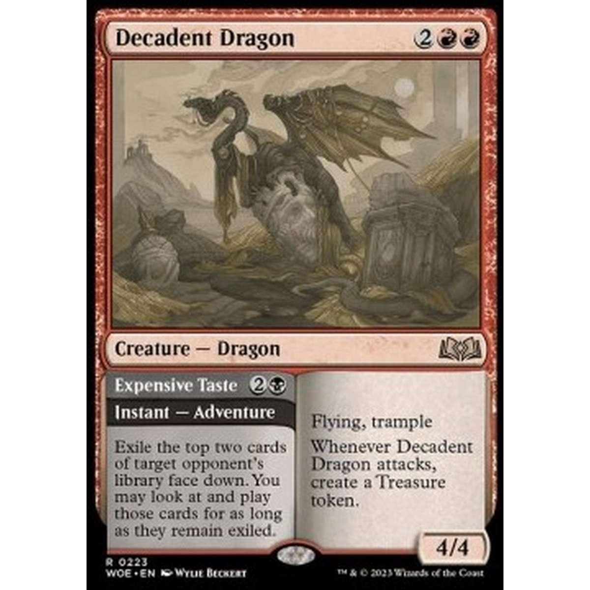 Decadent Dragon // Expensive Taste - Decadent Dragon // Expensive Taste - [WOE] [NM] [Foil]