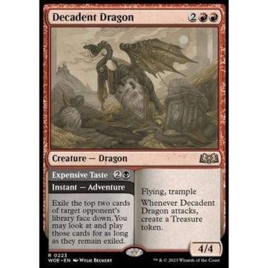Decadent Dragon // Expensive Taste - Decadent Dragon // Expensive Taste - [WOE] [NM] [Foil]