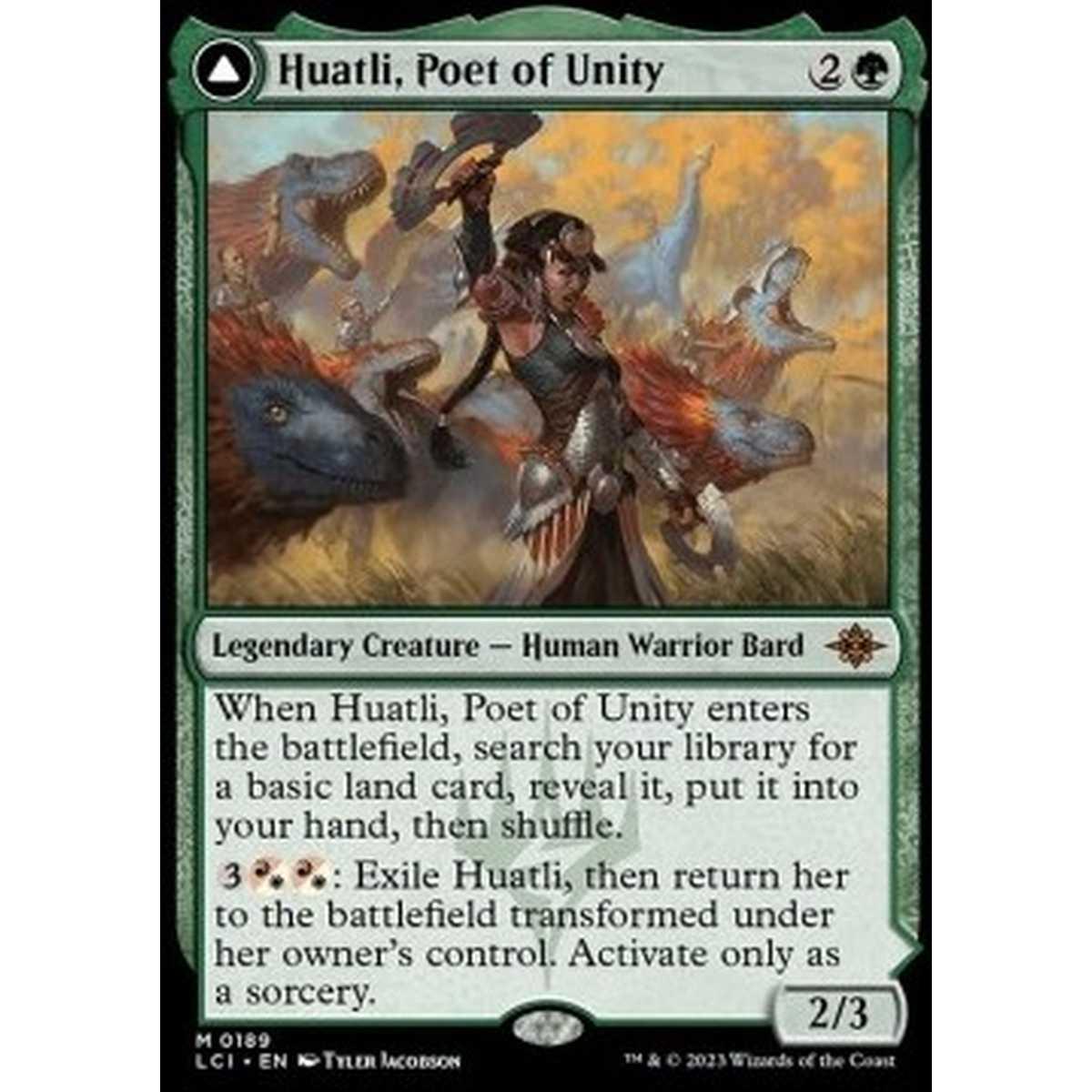 Huatli, Poet of Unity // Roar of the Fifth People - Huatli, Poet of Unity // Roar of the Fifth People - [LCI] [NM]