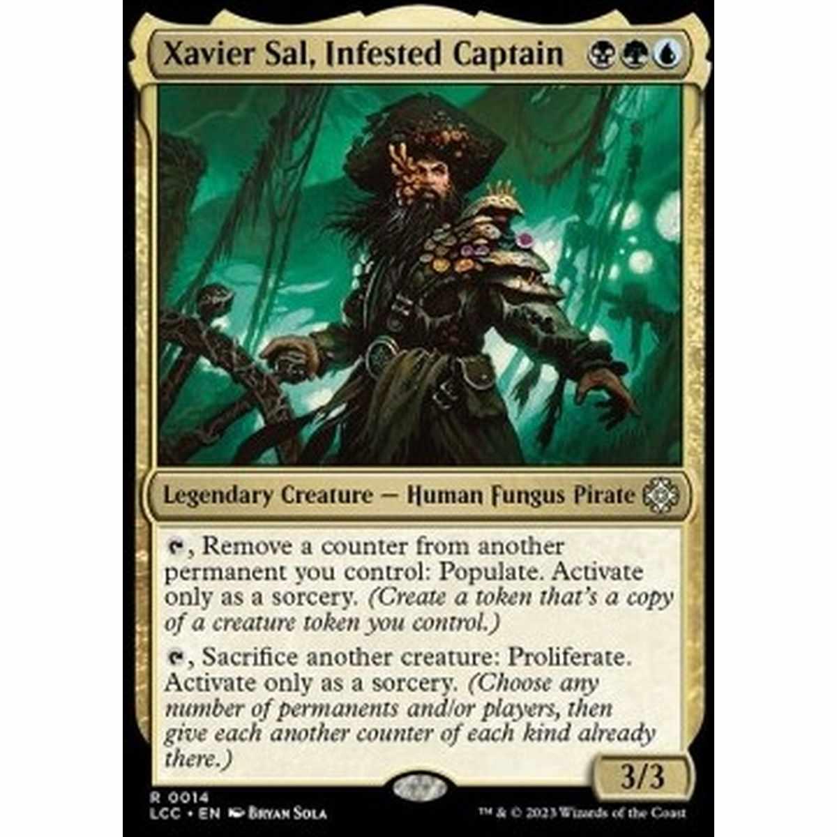 Xavier Sal, Infested Captain - Xavier Sal, Infested Captain - [LCC] [NM] [Foil]