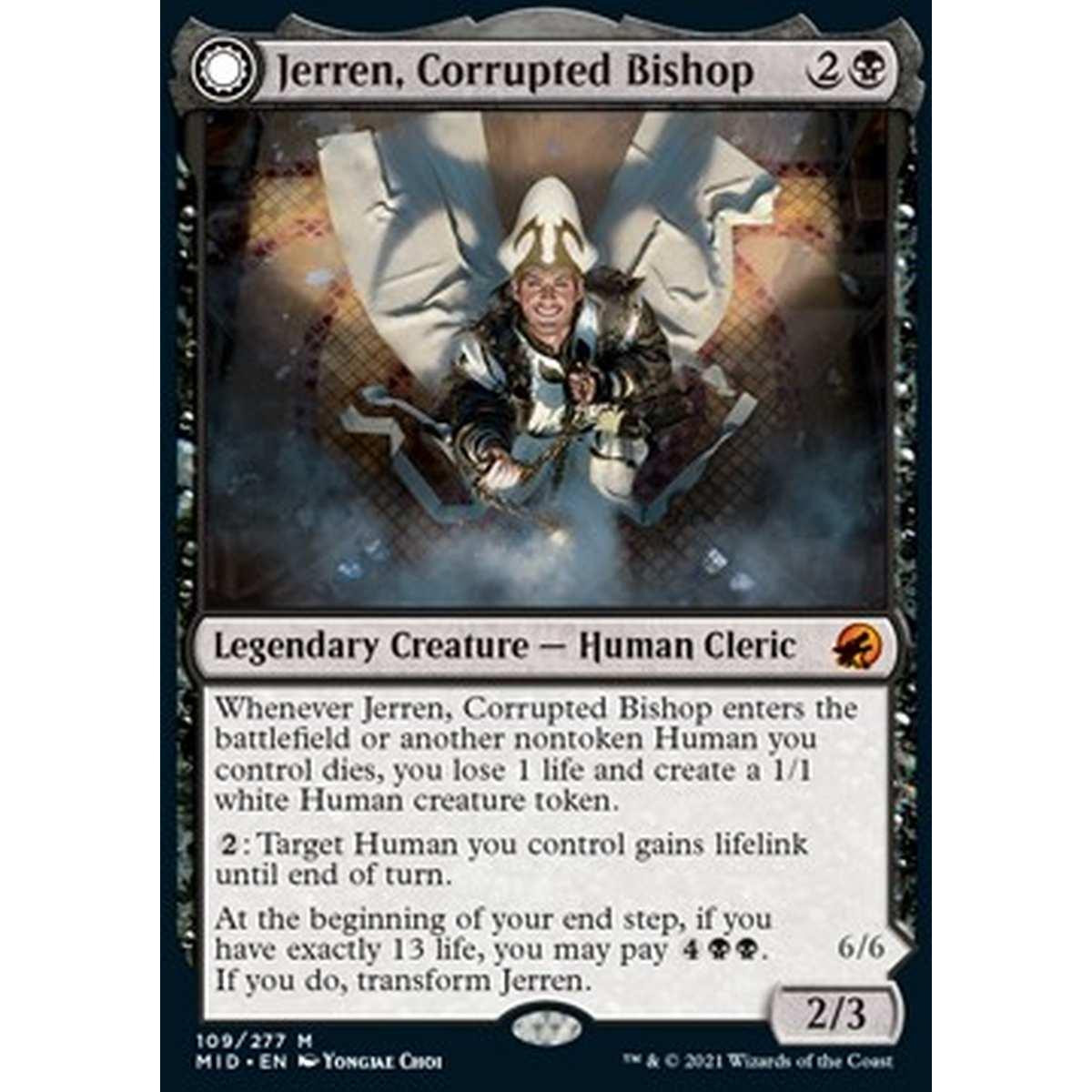 Jerren, Corrupted Bishop // Ormendahl, the Corrupter - Jerren, Corrupted Bishop // Ormendahl, the Corrupter - [MID] [NM]